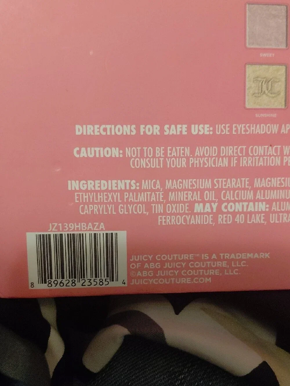 Juicy Couture shimmery pink